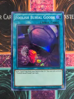 Yu-Gi-Oh! Foolish Burial Goods DASA-EN058 Unlimited Super Rare NM - Image 1