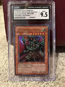 YuGiOh Chaos Command Magician 1st Edition MFC-068 Magician's Force CGC 9.5 - Image 1