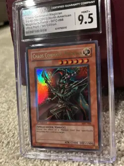 YuGiOh Chaos Command Magician 1st Edition MFC-068 Magician's Force CGC 9.5 - Image 2