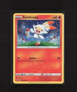 Scorbunny 030/202 Sword & Shield Cosmos Holo Common Pokemon Card - Image 4