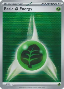 Grass Energy Reverse Holo Black Bolt White Flare Pokemon Card NM - Image 1