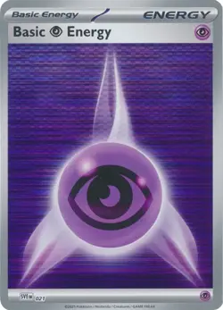 Psychic Energy Reverse Holo Black Bolt White Flare Pokemon Card NM - Image 1