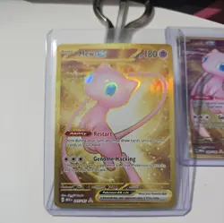 Mew Ex 205/165 - Scarlet & Violet 151 Gold Secret Rare PLUS metal card - Image 1