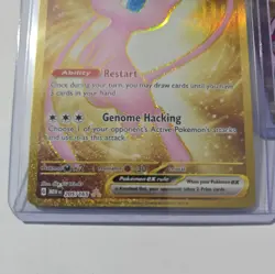 Mew Ex 205/165 - Scarlet & Violet 151 Gold Secret Rare PLUS metal card - Image 3