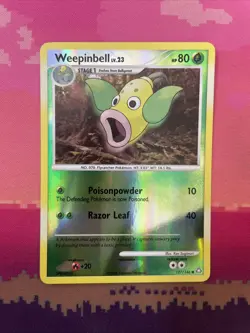 Pokemon Card Weepinbell EX Legends Awakened Reverse Holo 127/146 Near Mint - Image 1