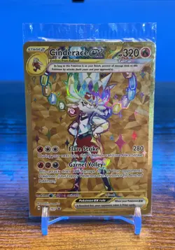 2024 Pokemon Cinderace Holo Ex SVP 163 Black Star Promo Sealed Packaging Card - Image 1