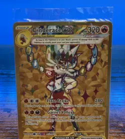 2024 Pokemon Cinderace Holo Ex SVP 163 Black Star Promo Sealed Packaging Card - Image 2