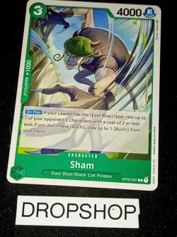 CARTE ONE PIECE ANGLAISE OP03-027 SHAM MINT OP03 ENGLISH CARD - Image 1