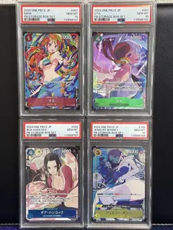 PSA 10 Nami Uta Boa Hancock Jewelry Bonney Seq Set ONE PIECE Card Game JPN - Image 1