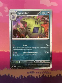 Pokemon Card Tyranitar Paldea Evolved Cosmo Holo Rare 135/193 Near Mint - Image 1