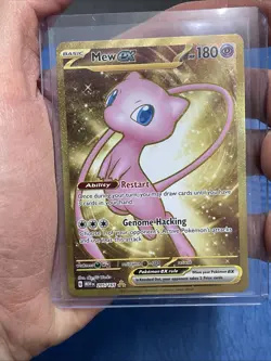 Pokemon TCG Gold Mew EX Scarlet & Violet-151 205/165 Holo Hyper Rare NM/MT Card - Image 2