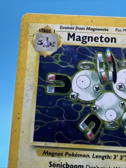 Magneton fossil holo 11/62 Pokemon card Rare 1999 - Image 2