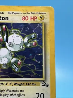 Magneton fossil holo 11/62 Pokemon card Rare 1999 - Image 3