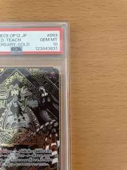 Marshall D Teach Gold Background PSA10 One Piece Card 3rd Anniversary Promo - Image 4