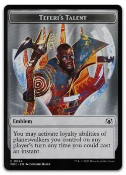 Emblem - Teferi's Talent #44 (NM) March of the Machine MOC Magic MTG - Image 1