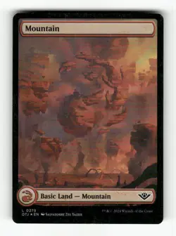 Mountain (0275) 275 NM Foil L MTG Magic Outlaws of Thunder Junction - Image 1
