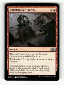 Witchstalker Frenzy 159 NM Normal U MTG Magic Wilds of Eldraine - Image 1