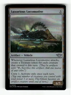 Luxurious Locomotive 244 NM Foil U MTG Magic Outlaws of Thunder Junction - Image 1