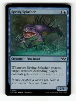 Spring Splasher 69 NM Foil C MTG Magic Outlaws of Thunder Junction - Image 1