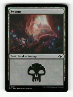 Swamp (0281) 281 NM Foil L MTG Magic Outlaws of Thunder Junction - Image 1