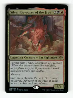 Silvar, Devourer of the Free 15 NM Foil M MTG Magic Commander 2020 - Image 1