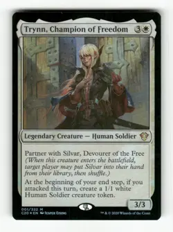 Trynn, Champion of Freedom 1 NM Foil M MTG Magic Commander 2020 - Image 1