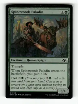 Spinewoods Paladin 183 NM Foil C MTG Magic Outlaws of Thunder Junction - Image 1