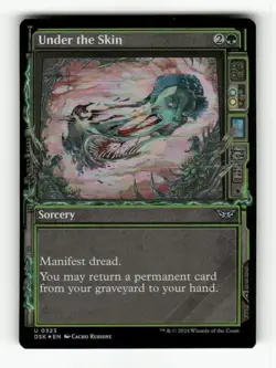 Under the Skin (Showcase) 323 NM Foil U MTG Magic Duskmourn: House of Horror - Image 1