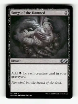Songs of the Damned 115 Near Mint U MTG Magic Ultimate Masters - Image 1
