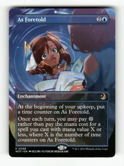 As Foretold (Anime Borderless) 68 NM Normal R MTG Magic Wilds of Eldraine: Encha - Image 1