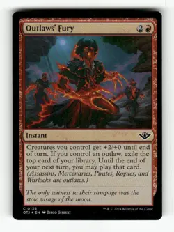 Outlaws' Fury 136 NM Foil C MTG Magic Outlaws of Thunder Junction - Image 1