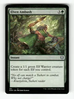 Elven Ambush 391 Near Mint U MTG Magic Kaldheim - Image 1
