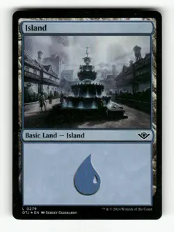 Island (0279) 279 NM Foil L MTG Magic Outlaws of Thunder Junction - Image 1