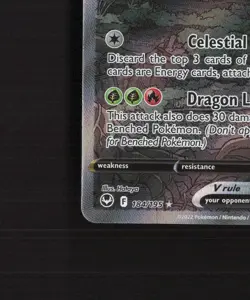 Regidrago V 184/195 Silver Tempest Alt Art Ultra Rare Holo Pokemon Card NM - Image 5