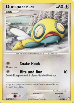 POKEMON DUNSPARCE NON HOLO MYSTERIOUS TREASURES 47/123 NEVER PLAYED - FREE FAST - Image 2