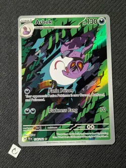 Arbok 176/162 - Temporal Forces Illustration Rare Pokemon TCG NM - Image 1