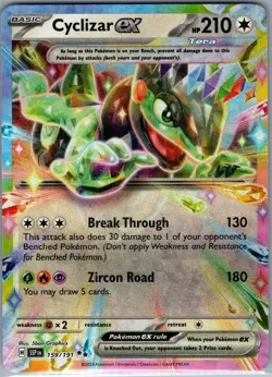Cyclizar ex 159/191 - Pokemon TCG SV08: Surging Sparks - Double Rare (NM) - Image 1