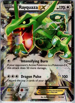 Rayquaza ex 75/108 - Pokemon TCG XY: Roaring Skies - Ultra Rare Holo (NM) - Image 1