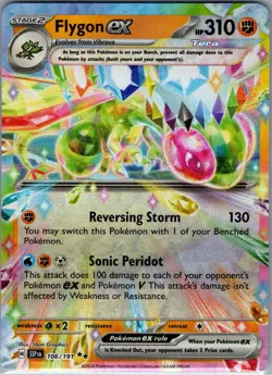 Flygon ex 106/191 - Pokemon TCG SV08: Surging Sparks - Double Rare (NM) - Image 1