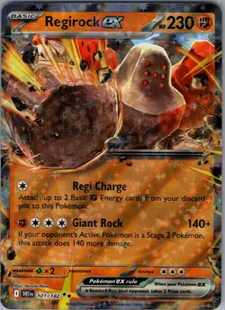 Regirock ex 101/182 - Pokemon TCG SV10: Destined Rivals - Double Rare (NM) - Image 1