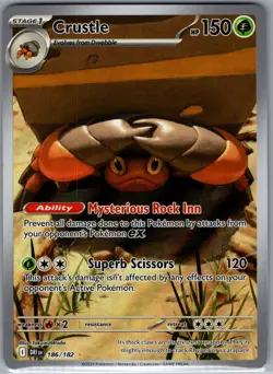 Crustle 186/182 - Pokemon TCG SV10: Destined Rivals - Illustration Rare (NM) - Image 1