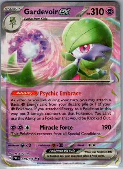 Gardevoir ex 029/091 - Pokemon TCG SV: Paldean Fates - Double Rare (NM) - Image 1