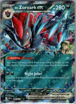 N's Zoroark ex 098/159 - Pokemon TCG SV09: Journey Together - Double Rare (NM) - Image 1