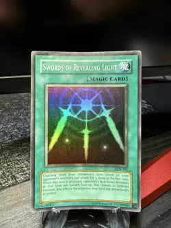Swords of Revealing Light LOB-101 YuGiOh Card Sir - Image 1