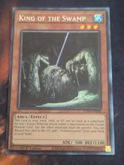 yugioh king of the swamp CR collector's rare jush-en046 jush - Image 1
