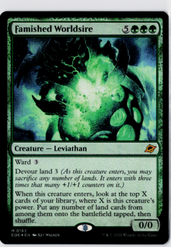 Famished Worldsire Foil Edge of Eternities 182 NM MTG - Image 1