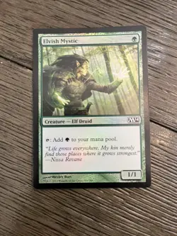 Magic The Gathering Elvish Mystic Foil M14 NM - Image 1
