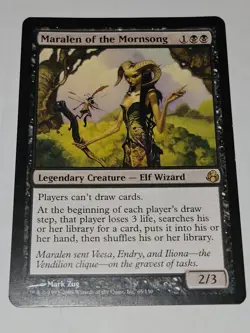 2x MARALEN OF THE MORNSONG Legendary Creature Elf Wizard MORNINGTIDE Rare MTG - Image 2