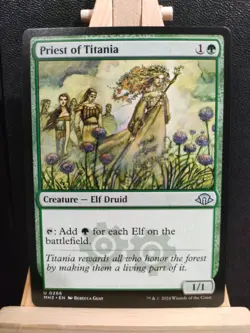 Priest of Titania - Modern Horizons 3 - Uncommon - NM (see pics) MTG - Image 1