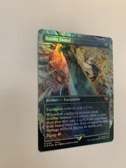 Buster Sword- FOIL(Mythic Borderless) #351 Final Fantasy MTG Near Mint - Image 2